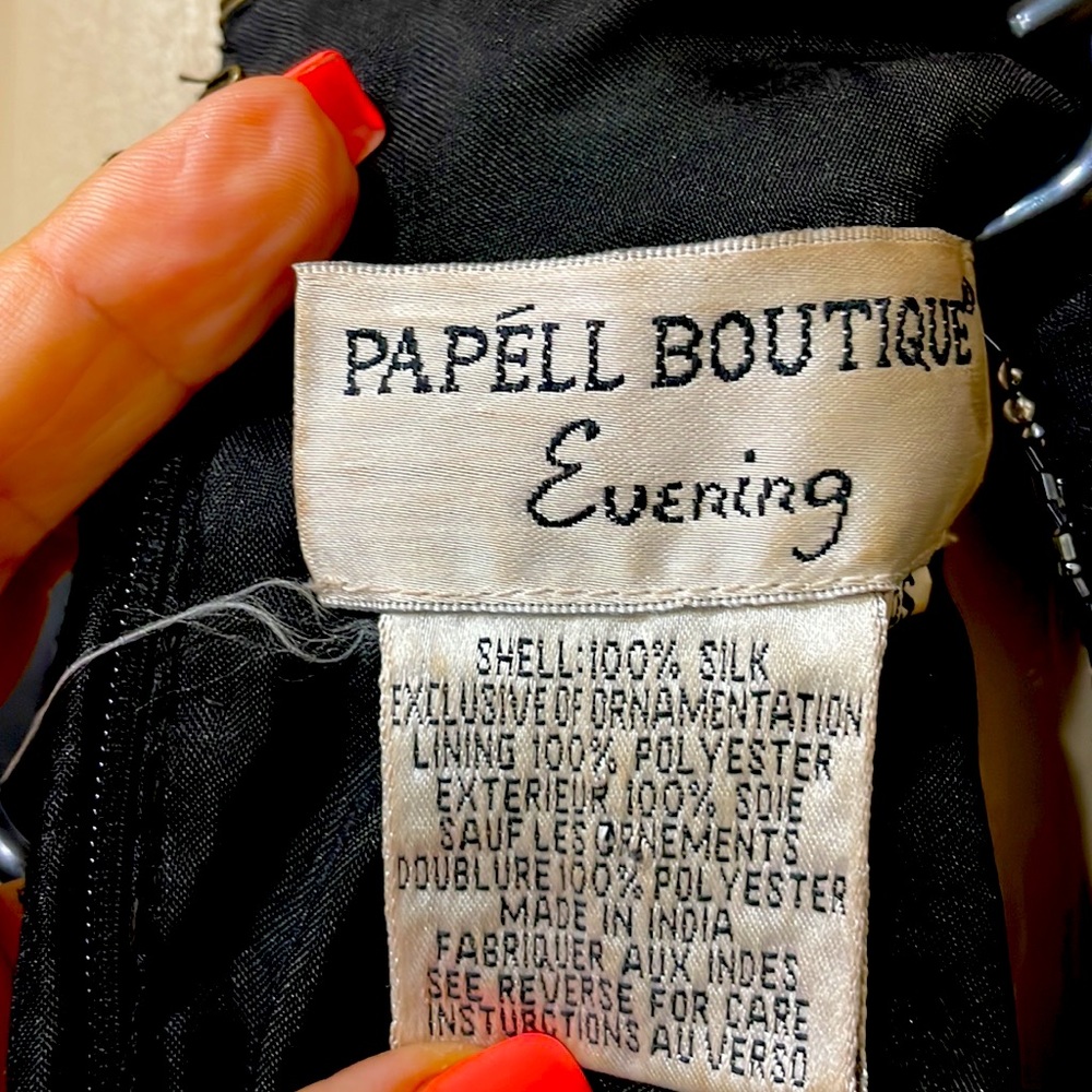 Vintage Papell Boutique Glamorous Luxury boutique evening beaded tank top - SZ P - Picture 6 of 7